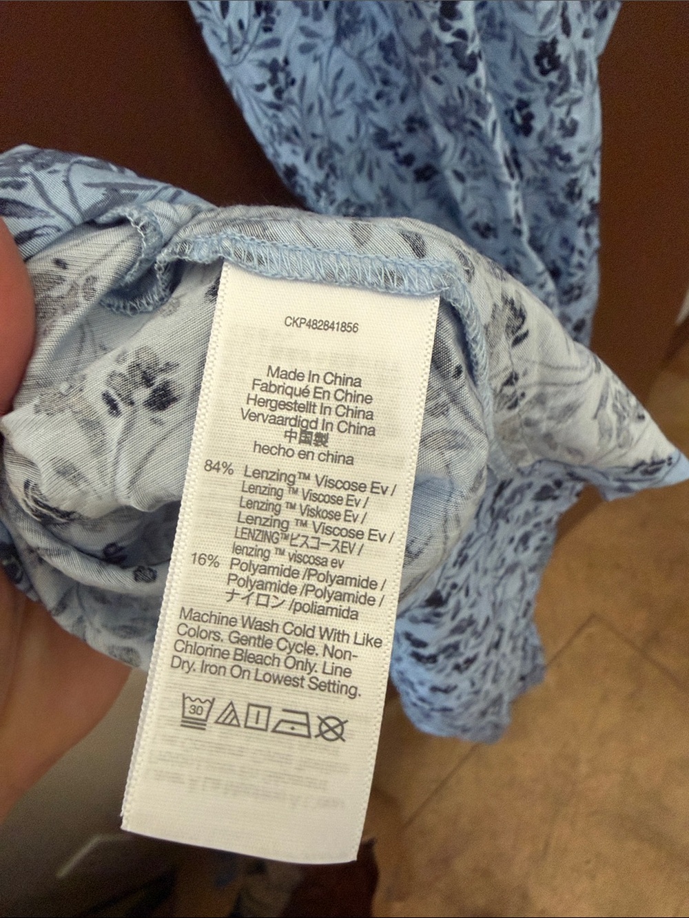 NWT Madewell Blue Floral Print Maxi Sun Dress - Picture 6 of 8